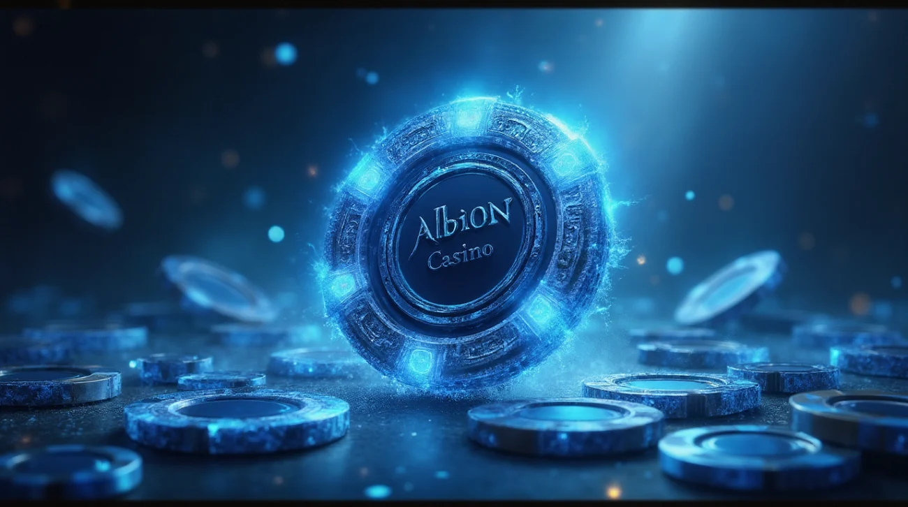 Albion Online Casino — Welcome Banner with Login and Bonus Offer
